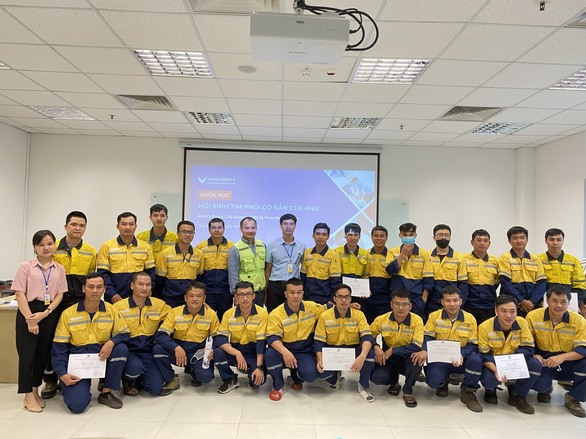 Basic Life Support Training Course for Employees of Nghi Son 2 Power LLC